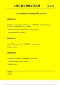  C200 &lpar;CGSOC&rpar; EXAM QUESTIONS AND ANSWERS 2024