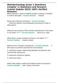 Histotechnology Exam 1 Questions &lpar;chapter 1&rpar; Questions and Answers &lpar;Latest Update 2025&rpar; 100&percnt; Verified Answers