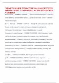 MBA ETS MAJOR FIELD TEST 2024 210 QUESTIONS WITH CORRECT ANSWERS ALREADY PASSED AND VERIFIED
