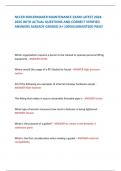 NCCER BOILERMAKER MAINTENANCE EXAM LATEST 2024-2025 WITH ACTUAL QUESTIONS AND CORRECT VERIFIED ANSWERS ALREADY GRADED A&plus; 100&percnt;GUARANTEED PASS&excl;          