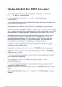 CMAA practice test 100&percnt; Accurate&excl;&excl;