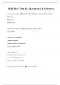 NUR 684- Test &num;2- Questions & Answers 