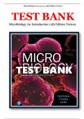 Test Bank - Microbiology-An Introduction&comma; 13th Edition  Tortora&comma;Chapter 1-28 &vert; All Chapters A&plus; LATEST COMPLETE &vert; BEST STUDY GUIDE