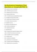 ScribeAmerica Outpatient Final Questions & Answers&lpar;RATED A&rpar;