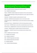 ScribeAmerica Outpatient Orthopedic Surgery Exam Review Correct 100&percnt;