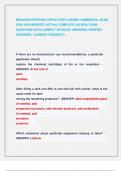 MICHIGAN PESTICIDE APPLICATOR LICENSE COMMERCIAL EXAM  2024&sol; 2025 NEWEST&excl;&excl; ACTUAL COMPLETE 150 REAL EXAM QUESTIONS WITH CORRECT DETAILED ANSWERS &lpar;VERIFIED  ANSWERS&rpar; &sol; ALREADY GRADED A&plus;