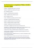 ScribeAmerica outpatient FINAL EXAM 1 Correct 100&percnt;