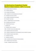 ScribeAmerica Outpatient Packet Medical Abbreviations 100&percnt; Accurate