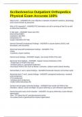 ScribeAmerica Outpatient Orthopedics Physical Exam Accurate 100&percnt;