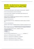 ScribeAmerica Outpatient Final Exam Questions & Answers&lpar;RATED A&rpar;EXAM BUNDLE