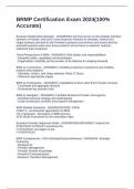 BRMP Certification Exam 2024&lpar;100&percnt; Accurate&rpar;