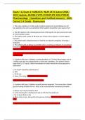 Exam 1 & Exam 2&colon; NUR2474&sol; NUR 2474 &lpar;Latest 2024&sol; 2025 Updates BUNDLE WITH COMPLETE SOLUTIONS&rpar; Pharmacology &vert; Questions and Verified Answers&vert; 100&percnt; Correct&vert; A Grade - Rasmussen