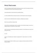 Perio final exam questions and answers 