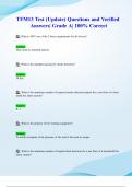TFM13 Test &lpar;2024&sol; 2025 Update&rpar; Questions and Verified Answers&vert; Grade A&vert; 100&percnt; Correct
