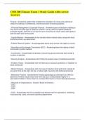 COB 300 Finance Exam 1 Study Guide with correct Answers