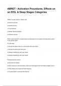 ABRET - Activation Procedures&comma; Effects on an EEG&comma; & Sleep Stages Categories QUESTIONS AND CORRECT DETAILED ANSWERS WITH RATIONALES 2025&sol;2026&lpar;VERIFIED ANSWERS&rpar; &vert;ALREADY GRADED A&plus;