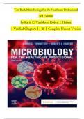 Test Bank Microbiology for the Healthcare Professional 3rd Edition By Karin C&period; VanMeter&comma; Robert J&period; Hubert &vert; Verified Chapter's 1 - 25&vert; Passing Score Guarantee 100&percnt;