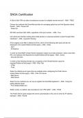 SNSA Certification  TEST QUESTIONS WITH 100&percnt; VERIFIED CORRECT ANSWERS
