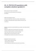 Ch&period; 5&colon; PSYCH 270 questions with complete solutions graded A&plus;