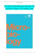 Test Bank For Microbiology by OpenStax 978-1938168147 Chapter 1-26 Complete Guide&period;