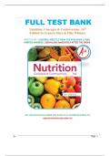 Test Bank for Nutrition&colon; Concepts and Controversies&comma; 16th Edition&comma; Frances Sizer&comma; Ellie Whitney & Leonard Pich&eacute;&comma; All Chapters Covered&comma; A&plus; guide&period;