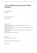 intro to EBDM questions with verified solutions