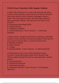 NUR421 Exam 3 Questions With Complete Solutions