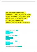  RELIAS DYSRHYTHMIA BASIC A EXAM LATEST UPDATE&lpar; 2024-2025&rpar;&vert;40 BRAND NEW EXAM QUESTIONS AND CORRECT DETAILED ANSWER&comma;ALL GRADED A&plus;&vert;GUARANTEED SUCCESS&vert;LATEST UPDATE 2024-2025