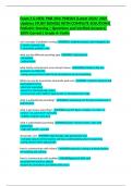 Exam 3 & HESI&colon; PNR 204&sol; PNR204 &lpar;Latest 2024&sol; 2025 Updates STUDY BUNDLE WITH COMPLETE SOLUTIONS&rpar; Pediatric Nursing &vert; Questions and Verified Answers&vert;100&percnt; Correct&vert; Grade A- Fortis