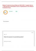 Dialysis Technician Exam Flashcard 2024-2025&colon; Complete Review &plus; 180 Questions and Detailed Answer Explanations for the Dialysis Technician Exam