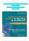 TEST BANK For Evidence-Based Practice in Nursing & Healthcare A Guide to Best Practice 5th Edition by Bernadette Mazurek Melnyk&comma; Ellen Fineout-Overholt&comma; Chapters 1 - 23 Complete