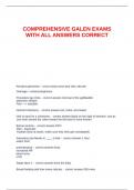 COMP GALEN COLLEGE OF NURSING EXAMS BUNDLE