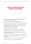 COMP 2 GALEN EXAM WITH COMPLETE ANSWERS&period;