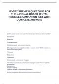 MOSBY-S REVIEW FOR NBDHE EXAMS BUNDLE WITH ALL NEEDED TO PASS