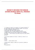 MOSBY-S REVIEW FOR NBDHE EXAMS BUNDLE WITH ALL NEEDED TO PASS
