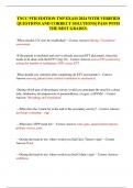 TNCC 9TH EDITION TNP EXAM 2024 WITH VERIFIED  QUESTIONS AND CORRECT SOLUTIONS&vert; PASS WITH  THE BEST GRADES&period;