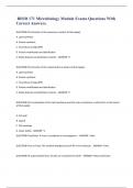 BIOD 171 Microbiology Module Exams Questions With Correct Answers&period;