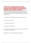 ORACLE FCCS CERTIFICATION EXAM 2024 ACTUAL EXAM COMPREHENSIVE QUESTIONS WITH DETAILED VERIFIED ANSWERS ALREADY GRADED A&plus;&lpar;100&percnt; CORRECT ANSWERS&rpar;