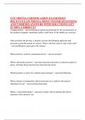 CST-NBSTSA CERTIFICATION EXAM&sol;MOST RECENT EXAM NBSTSA &vert;MOST TESTED QUESTIONS AND VERIFIED ANSWERS WITH SOLUTIONS&vert; GET IT 100&percnt; CORRECT&excl;&excl;