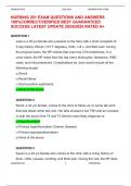 NURSING 201 EXAM QUESTIONS ANDANSWERS100&percnt;CORRECT&sol;VERIFIED BEST GUARANTEEDSUCCESS LATEST UPDATE 2024&sol;2025 RATEDA&plus;