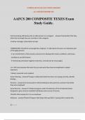 AAFCS 200 COMPOSITE TEXES Exam Study Guide&period;