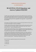 BUAD FINAL EXAM Questions And Answers Updated 2024&sol;2025