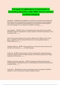 Principals & Application of Assessment in Counseling Questions with 100&percnt; Correct answers &vert;Verified Solutions