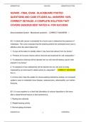 NUR450 - FINAL EXAM - BLACKBOARD POSTEDQUESTIONS AND CASE STUDIES ALL ANSWERS100&percnt;CORRECT DETAILED &comma;A COMPLETE SOLUTIONTHATCOVERS 2024&sol;2025 BEST RATED A&plus; FORSUCCESS