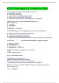 CDT Exam Prep 1-4 Graded A&plus; 2024