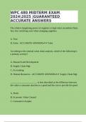WPC 480 MIDTERM EXAM 20242025 &vert;GUARANTEED ACCURATE ANSWERS