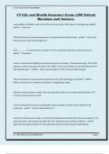 CT Life and Health Insurance Exam &lpar;100 Solved&rpar; Questions and Answers&period;