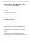 cars final exam questions with 100&percnt; correct answers 2024&sol;2025