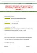 FLORIDA TLSAE EXAM&vert; QUESTIONS&ANSWERS &lpar;VERIFIED&rpar;&vert;LATESTUPDATE&vert;GRADEDA&plus;