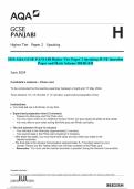 2024 AQA GCSE PANJABI Higher Tier Paper 2 Speaking JUNE Question Paper and Mark Scheme MERGED